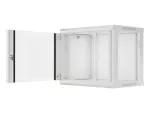 SZAFA INSTALACYJNA RACK WISZĄCA 19" 9U 600X450 SZARA LANBERG (FLAT PACK) V2