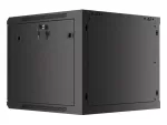 SZAFA INSTALACYJNA RACK WISZĄCA 19" 9U 600X600 CZARNA DRZWI METALOWE LANBERG (FLAT PACK)