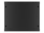 SZAFA INSTALACYJNA RACK WISZĄCA 19" 9U 600X600 CZARNA DRZWI METALOWE LANBERG (FLAT PACK)