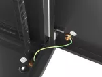 SZAFA INSTALACYJNA RACK WISZĄCA 19" 9U 600X600 CZARNA DRZWI METALOWE LANBERG (FLAT PACK)