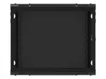 SZAFA INSTALACYJNA RACK WISZĄCA 19" 9U 600X600 CZARNA LANBERG (FLAT PACK) V2
