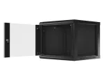 SZAFA INSTALACYJNA RACK WISZĄCA 19" 9U 600X600 CZARNA LANBERG (FLAT PACK) V2