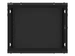 SZAFA INSTALACYJNA RACK WISZĄCA 19" 9U 600X600 CZARNA LANBERG (FLAT PACK) V2