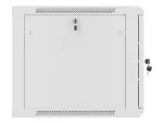 SZAFA INSTALACYJNA RACK WISZĄCA 19" 9U 600X600 SZARA DRZWI METALOWE LANBERG (FLAT PACK)