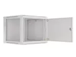 SZAFA INSTALACYJNA RACK WISZĄCA 19" 9U 600X600 SZARA DRZWI METALOWE LANBERG (FLAT PACK)