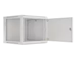 SZAFA INSTALACYJNA RACK WISZĄCA 19" 9U 600X600 SZARA DRZWI METALOWE LANBERG (FLAT PACK)