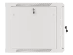 SZAFA INSTALACYJNA RACK WISZĄCA 19" 9U 600X600 SZARA DRZWI METALOWE LANBERG (FLAT PACK)