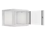 SZAFA INSTALACYJNA RACK WISZĄCA 19" 9U 600X600 SZARA LANBERG (FLAT PACK) V2