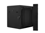 SZAFA INSTALACYJNA RACK WISZĄCA DWUSEKCYJNA 19" 12U 600X600 CZARNA LANBERG (FLAT PACK)