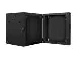 SZAFA INSTALACYJNA RACK WISZĄCA DWUSEKCYJNA 19" 12U 600X600 CZARNA LANBERG (FLAT PACK)