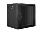 SZAFA INSTALACYJNA RACK WISZĄCA DWUSEKCYJNA 19" 12U 600X600 CZARNA LANBERG (FLAT PACK)