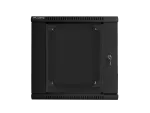 SZAFA INSTALACYJNA RACK WISZĄCA DWUSEKCYJNA 19" 12U 600X600 CZARNA LANBERG (FLAT PACK)