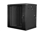 SZAFA INSTALACYJNA RACK WISZĄCA DWUSEKCYJNA 19" 12U 600X600 CZARNA LANBERG (FLAT PACK)