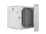 SZAFA INSTALACYJNA RACK WISZĄCA DWUSEKCYJNA 19" 12U 600X600 SZARA LANBERG (FLAT PACK)