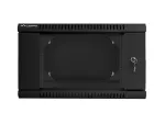 SZAFA INSTALACYJNA RACK WISZĄCA DWUSEKCYJNA 19" 6U 600X600 CZARNA LANBERG (FLAT PACK)