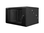 SZAFA INSTALACYJNA RACK WISZĄCA DWUSEKCYJNA 19" 6U 600X600 CZARNA LANBERG (FLAT PACK)