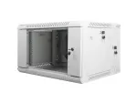 SZAFA INSTALACYJNA RACK WISZĄCA DWUSEKCYJNA 19" 6U 600X600 SZARA LANBERG (FLAT PACK)