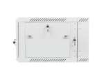 SZAFA INSTALACYJNA RACK WISZĄCA DWUSEKCYJNA 19" 6U 600X600 SZARA LANBERG (FLAT PACK)