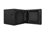 SZAFA INSTALACYJNA RACK WISZĄCA DWUSEKCYJNA 19" 9U 600X600 CZARNA LANBERG (FLAT PACK)