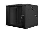 SZAFA INSTALACYJNA RACK WISZĄCA DWUSEKCYJNA 19" 9U 600X600 CZARNA LANBERG (FLAT PACK)