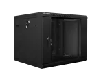 SZAFA INSTALACYJNA RACK WISZĄCA DWUSEKCYJNA 19" 9U 600X600 CZARNA LANBERG (FLAT PACK)