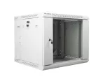 SZAFA INSTALACYJNA RACK WISZĄCA DWUSEKCYJNA 19" 9U 600X600 SZARA LANBERG (FLAT PACK)