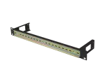 SZYNA MONTAŻOWA DIN TS-35 1U 19" CZARNA LANBERG