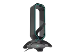 UCHWYT GENESIS VANAD 500 NA SŁUCHAWKI KABEL MYSZY MOUSE BUNGEE + HUB USB PODŚWIETLENIE