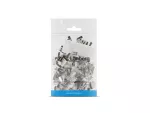 WTYK SIECIOWY RJ45 (8P8C) LANBERG KAT.6 FTP (100 SZT) Z PROWADNICĄ DO LINKI I DO DRUTU
