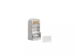 WTYK SIECIOWY RJ45 (8P8C) LANBERG KAT.6 FTP (20 SZT) Z PROWADNICĄ DO LINKI I DO DRUTU