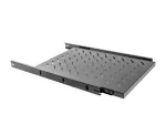 WYSUWANA PÓŁKA DO SZAF RACK 19" 1000MM CZARNA LANBERG (1U/465X750MM UDŹWIG DO 60KG, MONTAŻ 4 PUNKTOW