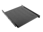 WYSUWANA PÓŁKA DO SZAF RACK 19" 800MM CZARNA LANBERG (1U/465X550MM UDŹWIG DO 60KG, MONTAŻ 4 PUNKTOWY