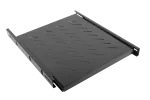 WYSUWANA PÓŁKA DO SZAF RACK 19" 800MM CZARNA LANBERG (1U/465X550MM UDŹWIG DO 60KG, MONTAŻ 4 PUNKTOWY
