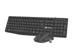 ZESTAW 2W1 NATEC SQUID CZARNY KLAWIATURA+MYSZ US BEZPRZEWODOWA OPTYCZNA