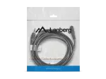 PRZEDŁUŻACZ AUDIO MINIJACK 3.5MM M/F 3 PIN 3M CZARNY LANBERG