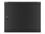 SZAFA INSTALACYJNA RACK WISZĄCA 19" 9U 600X450 CZARNA DRZWI METALOWE LANBERG (FLAT PACK)