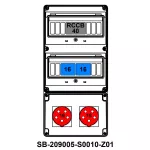 ROZDZIELNICA;RCCB40;2XC16-3P; 2X5X16A;INA=32A;IP54
