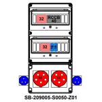 ROZDZIELNICA;RCCB40;2XC32-3P;2XB16-1P; 2X5X32A;2X2P+PE;INA=32A;IP54