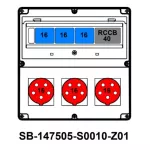 ROZDZIELNICA;RCCB40A;3XC16-3P;3X5X16A;INA=32A;IP54