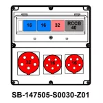 ROZDZIELNICA;RCCB40A;C32-3P;2XC16-3P;5X32A;2X5X16A;INA=32A;IP54