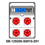 ROZDZIELNICA;RCCB40A;2XC16-3P;4X5X16A;INA=32A;IP54