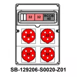 ROZDZIELNICA;RCCB40A;2XC32-3P;4X5X32A;INA=32A;IP54