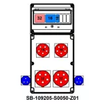 ROZDZIELNICA;C32-3P;C16-3P;B16-1P;2X5X32A;2X5X16A;2X2P+PE;INA=32A;IP54, SB-109205-S0050-Z01-54