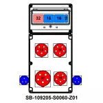 ROZDZIELNICA;C32-3P;2XC16-3P;B16-1P;5X32A;3X5X16A;2X2P+PE;INA=32A;IP54, SB-109205-S0060-Z01-54