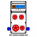ROZDZIELNICA;C63-3P;2XC16-3P;B16-1P;5X63A;3X5X16A;2X2P+PE;INA=63A;IP54, SB-109205-S0090-Z01-54