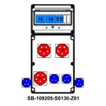 ROZDZIELNICA;2XC16-3P;2XB16-1P;3X5X16A;4X2P+PE;INA=32A;IP54, SB-109205-S0130-Z01-54