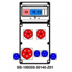 ROZDZIELNICA;C32-3P;C16-3P;2XB16-1P;5X32A;2X5X16A;4X2P+PE;INA=32A;IP54, SB-109205-S0140-Z01-54