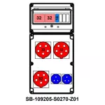 ROZDZIELNICA;2XC32-3P;B16-1P;3X5X32A;2X2P+PE;INA=32A;IP54, SB-109205-S0270-Z01-54