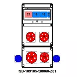 ROZDZIELNICA;C32-3P;2XC16-3P;B16-1P;5X32A;3X5X16A;2X2P+PE;INA=32A;IP54, SB-109105-S0060-Z01-54