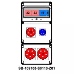 ROZDZIELNICA;2XC32-3P;C16-3P;B16-1P;2X5X32A;5X16A;2P+PE;INA=32A;IP54, SB-109105-S0110-Z01-54